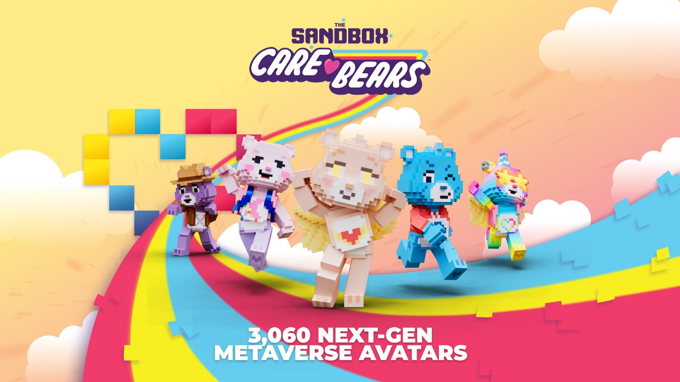《Care Bears 爱心熊》人物化身来到 The Sandbox 元宇宙！