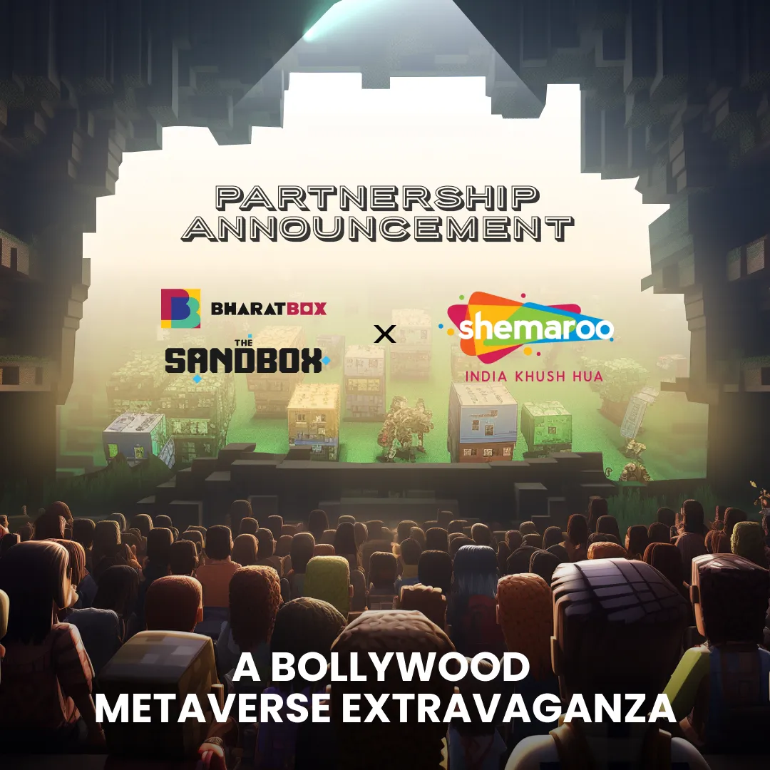 The Sandbox 与 Shemaroo Entertainment 达成合作，将宝莱坞标杆作品带入元宇宙