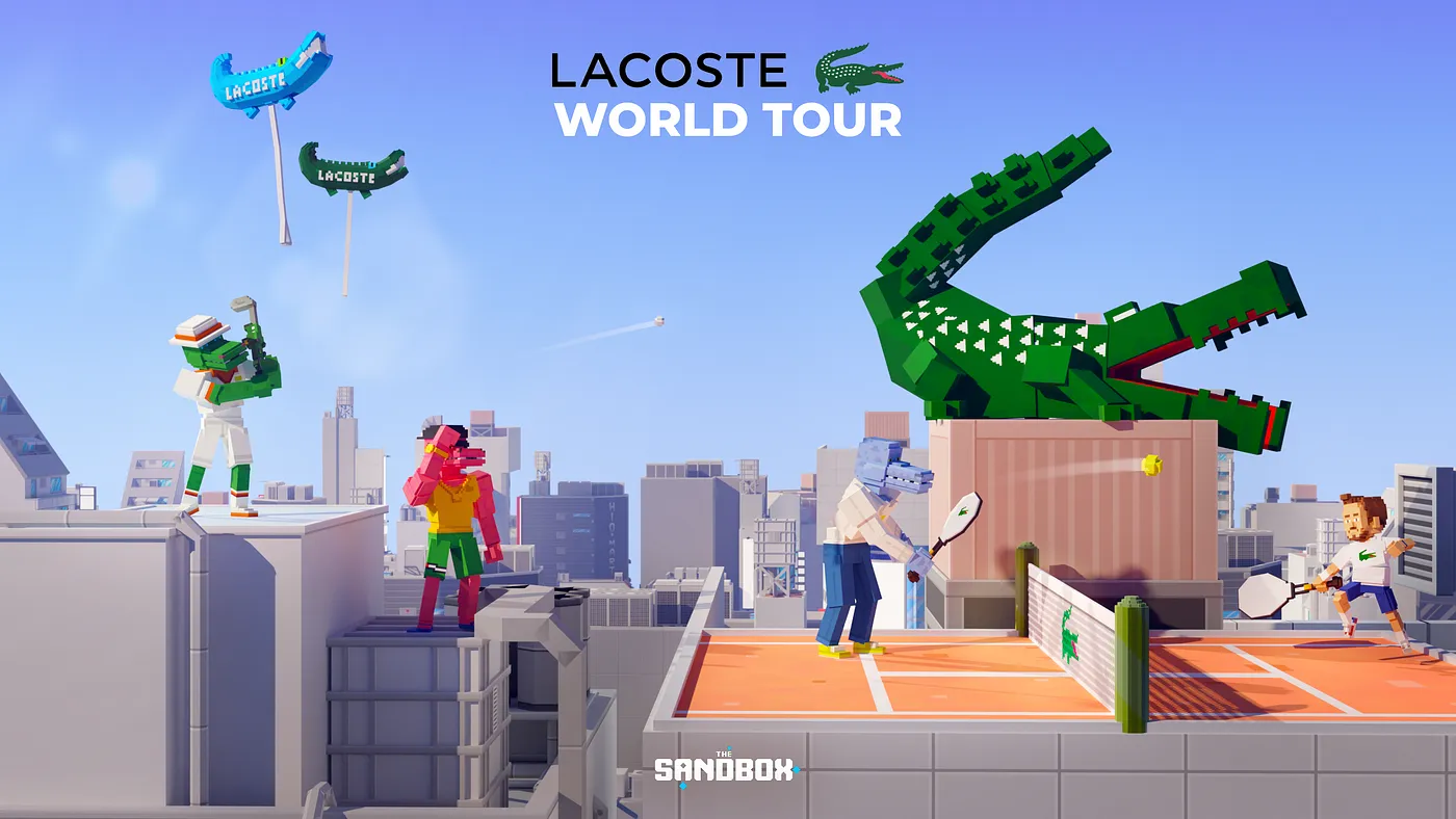 庆祝 Lacoste 成立 90 周年，The Sandbox 与 Lacoste 携手推出 Lacoste 全球巡游体验活动